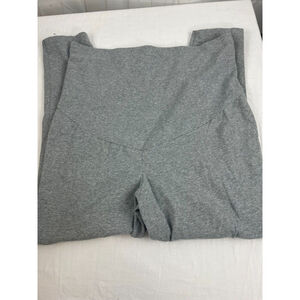 Women's Time and Tru Maternity Knit Ankle Leggings Size Size XL (16-18) Gray EUC